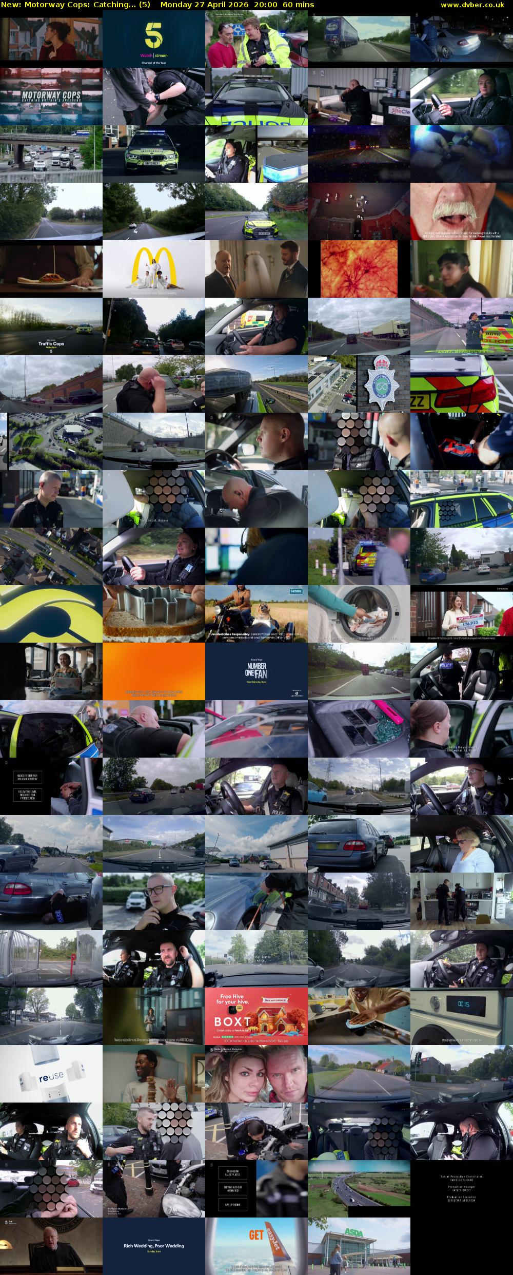 Motorway Cops: Catching... (5) Monday 27 April 2026 20:00 - 21:00