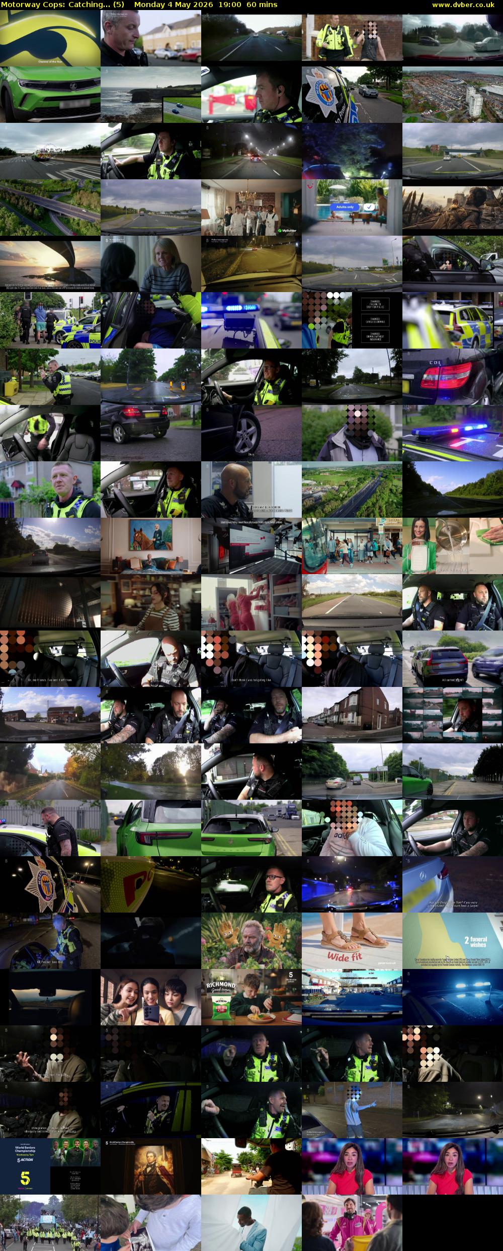 Motorway Cops: Catching... (5) Monday 4 May 2026 19:00 - 20:00
