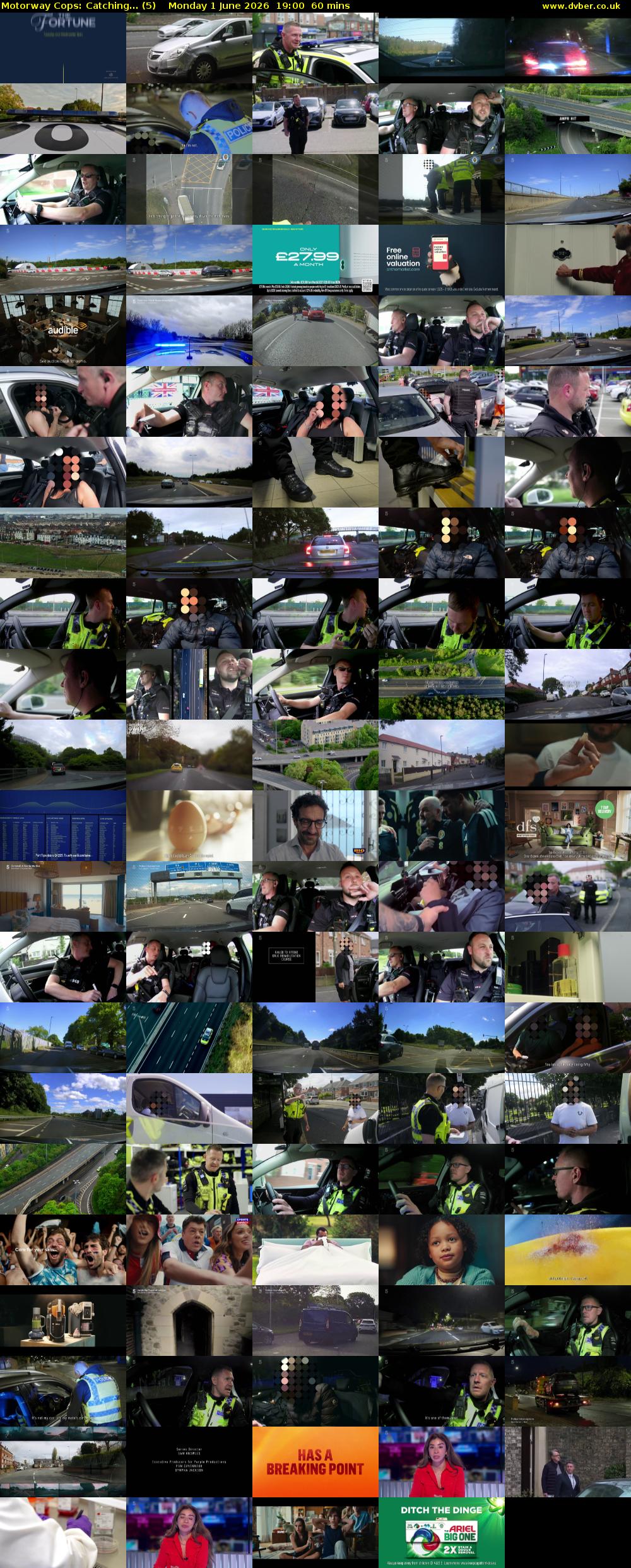 Motorway Cops: Catching... (5) Monday 1 June 2026 19:00 - 20:00