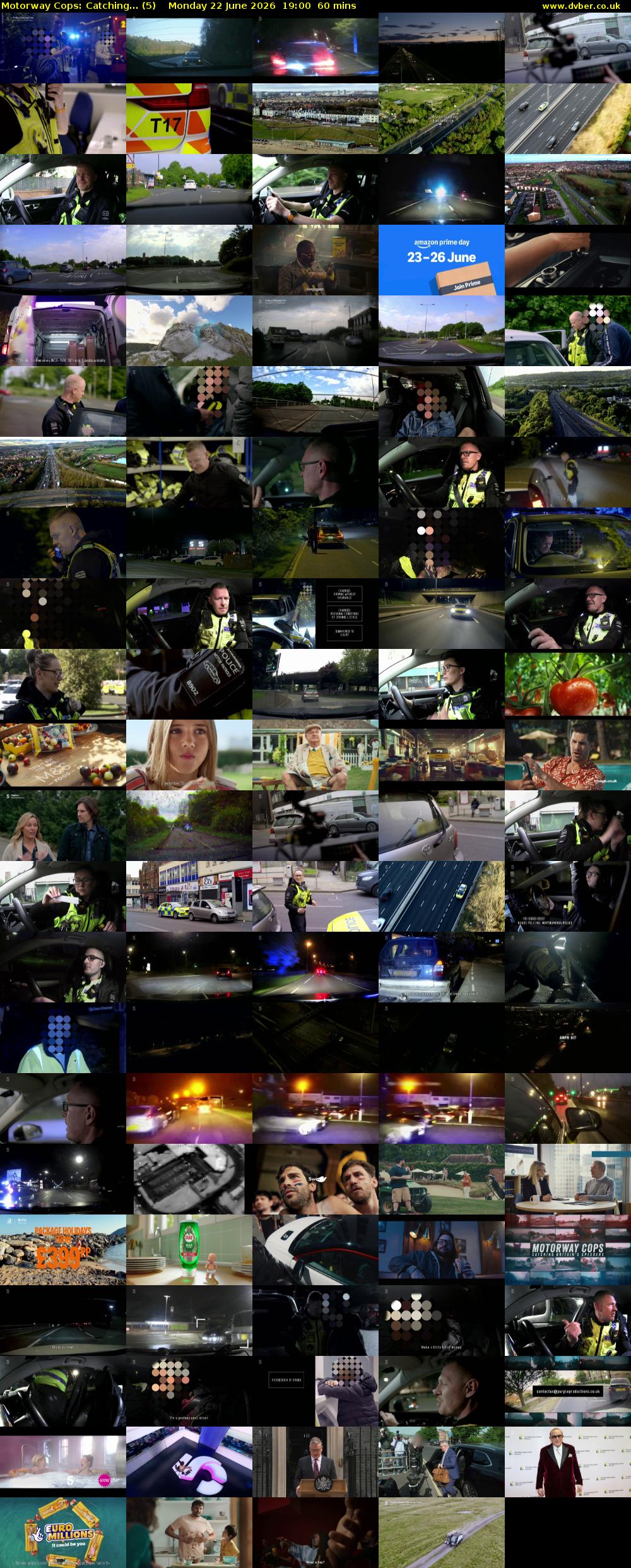 Motorway Cops: Catching... (5) Monday 22 June 2026 19:00 - 20:00