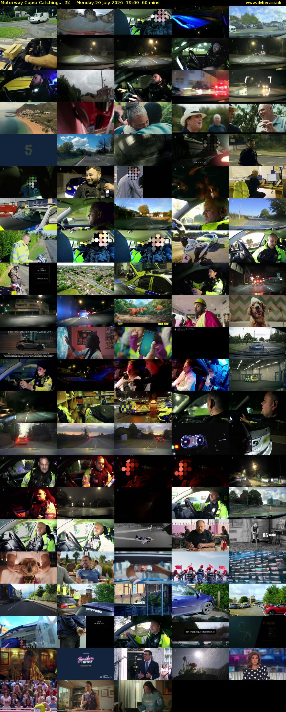 Motorway Cops: Catching... (5) Monday 20 July 2026 19:00 - 20:00