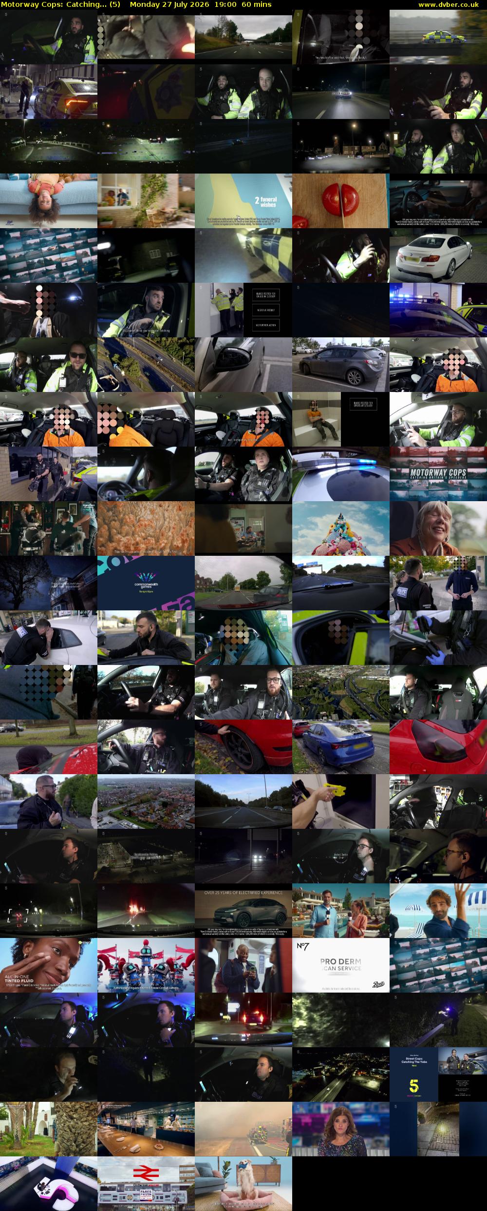 Motorway Cops: Catching... (5) Monday 27 July 2026 19:00 - 20:00