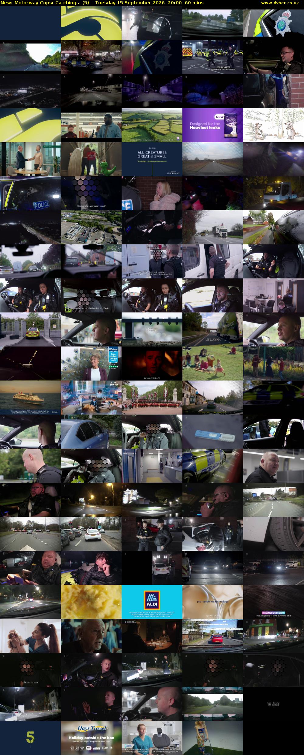Motorway Cops: Catching... (5) Tuesday 15 September 2026 20:00 - 21:00
