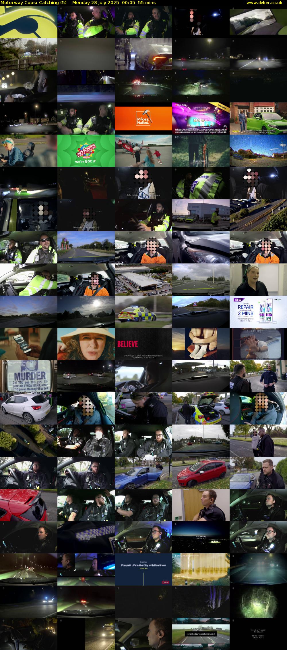 Motorway Cops: Catching (5) Monday 28 July 2025 00:05 - 01:00