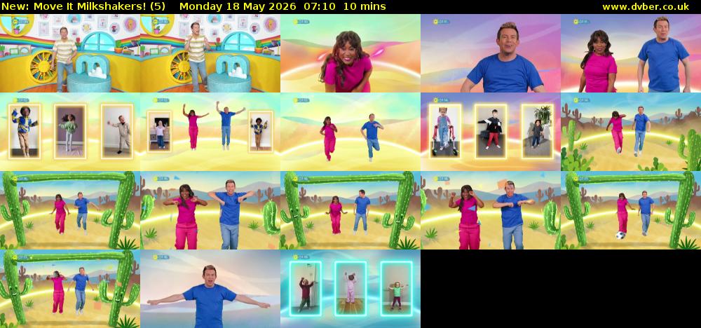 Move It Milkshakers! (5) Monday 18 May 2026 07:10 - 07:20