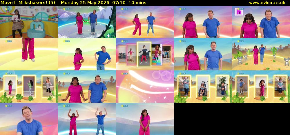 Move It Milkshakers! (5) Monday 25 May 2026 07:10 - 07:20