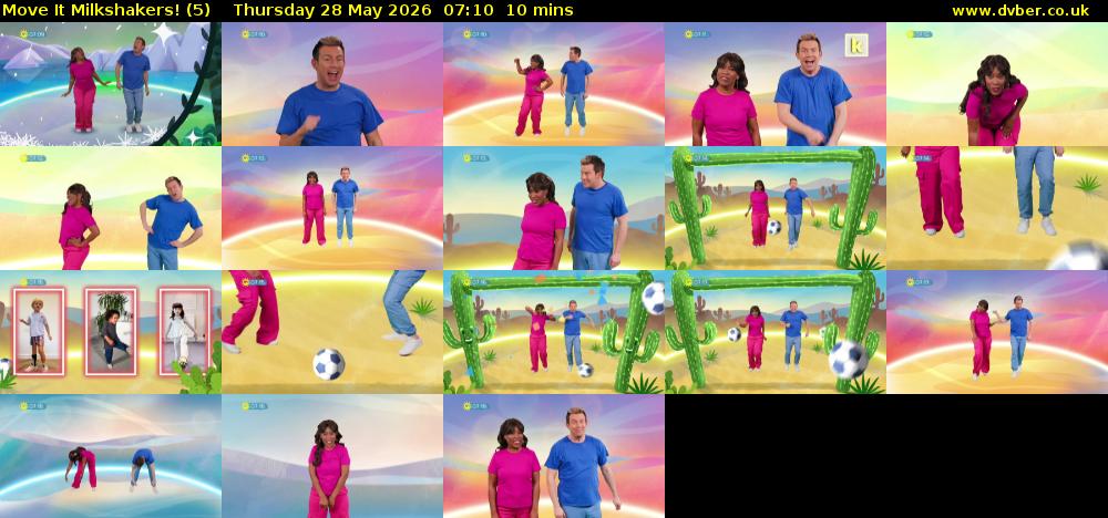 Move It Milkshakers! (5) Thursday 28 May 2026 07:10 - 07:20