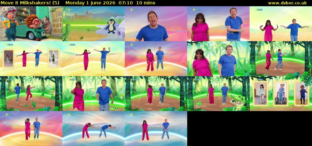 Move It Milkshakers! (5) Monday 1 June 2026 07:10 - 07:20