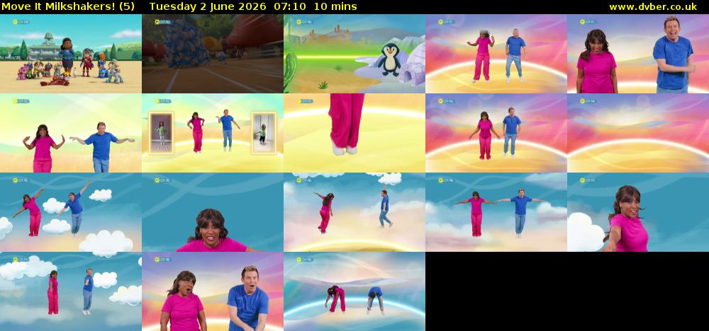 Move It Milkshakers! (5) Tuesday 2 June 2026 07:10 - 07:20