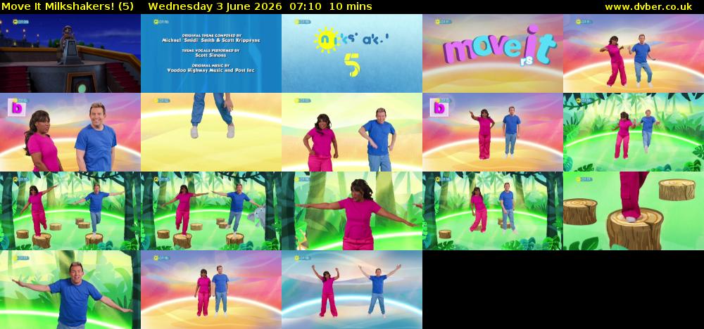 Move It Milkshakers! (5) Wednesday 3 June 2026 07:10 - 07:20
