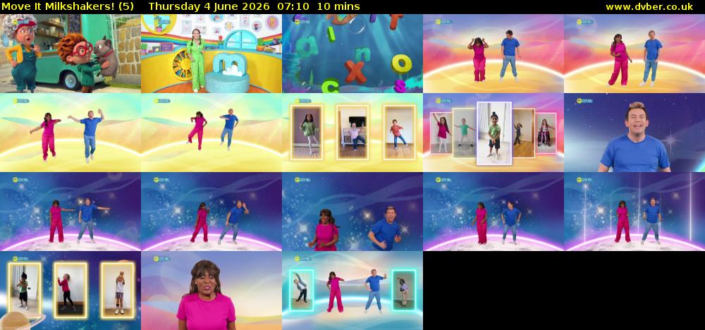 Move It Milkshakers! (5) Thursday 4 June 2026 07:10 - 07:20