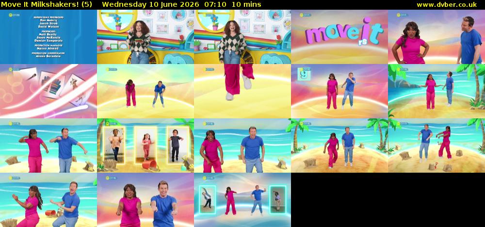 Move It Milkshakers! (5) Wednesday 10 June 2026 07:10 - 07:20