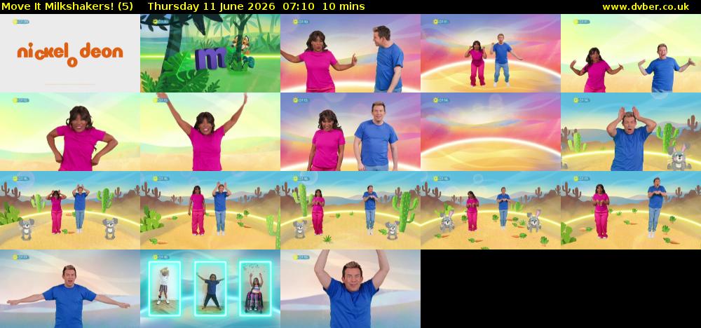 Move It Milkshakers! (5) Thursday 11 June 2026 07:10 - 07:20