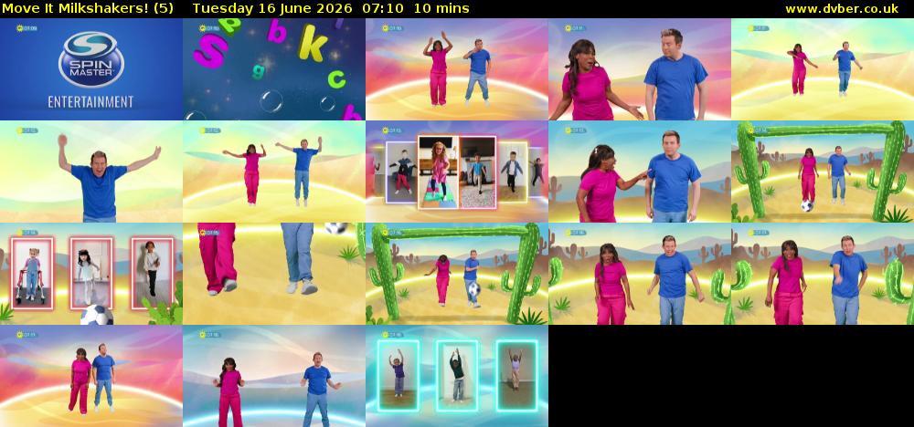 Move It Milkshakers! (5) Tuesday 16 June 2026 07:10 - 07:20