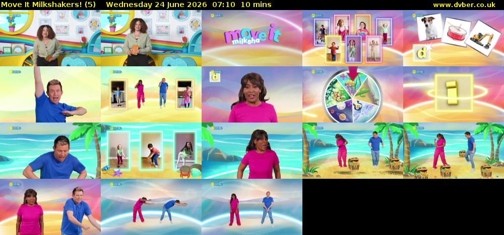 Move It Milkshakers! (5) Wednesday 24 June 2026 07:10 - 07:20