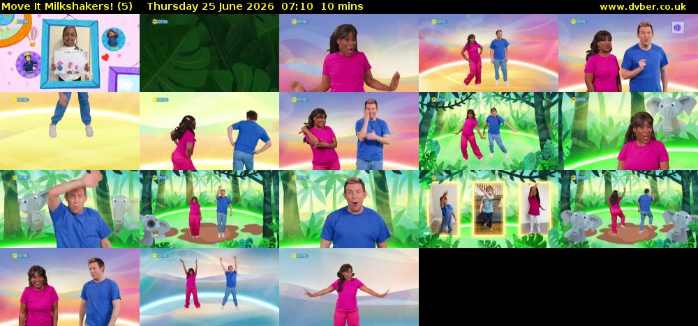 Move It Milkshakers! (5) Thursday 25 June 2026 07:10 - 07:20