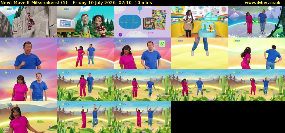 Move It Milkshakers! (5) Friday 10 July 2026 07:10 - 07:20