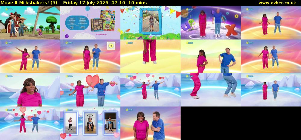 Move It Milkshakers! (5) Friday 17 July 2026 07:10 - 07:20