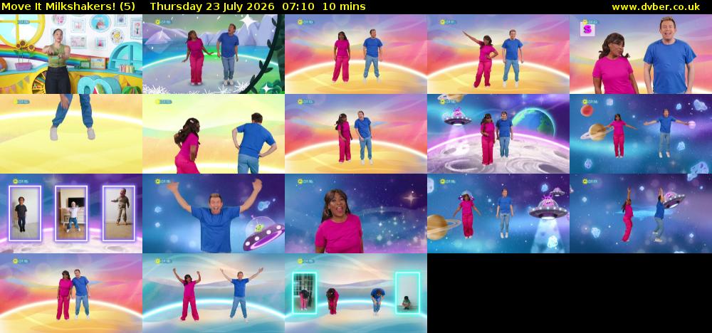 Move It Milkshakers! (5) Thursday 23 July 2026 07:10 - 07:20