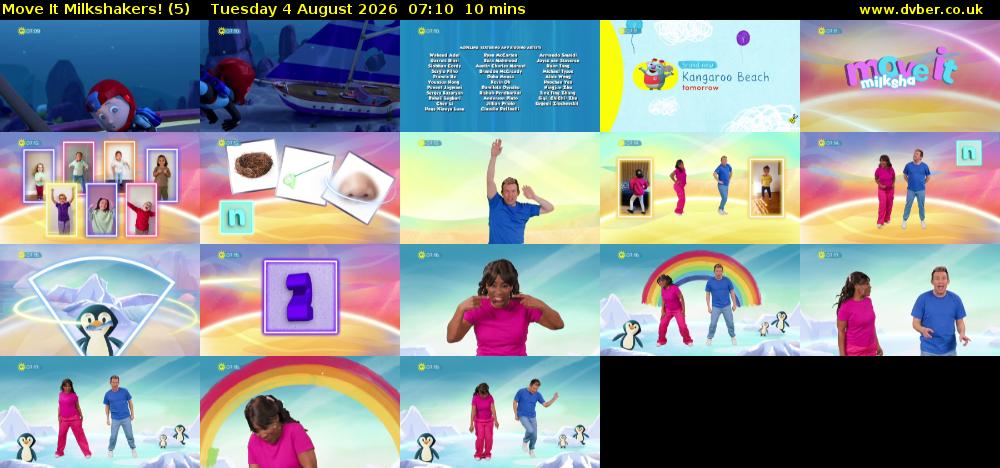Move It Milkshakers! (5) Tuesday 4 August 2026 07:10 - 07:20