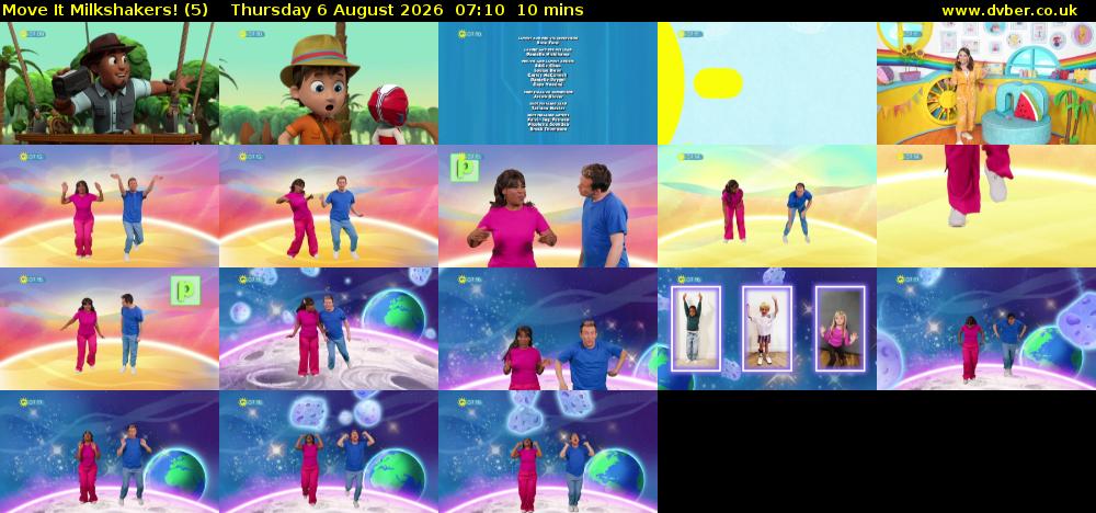 Move It Milkshakers! (5) Thursday 6 August 2026 07:10 - 07:20