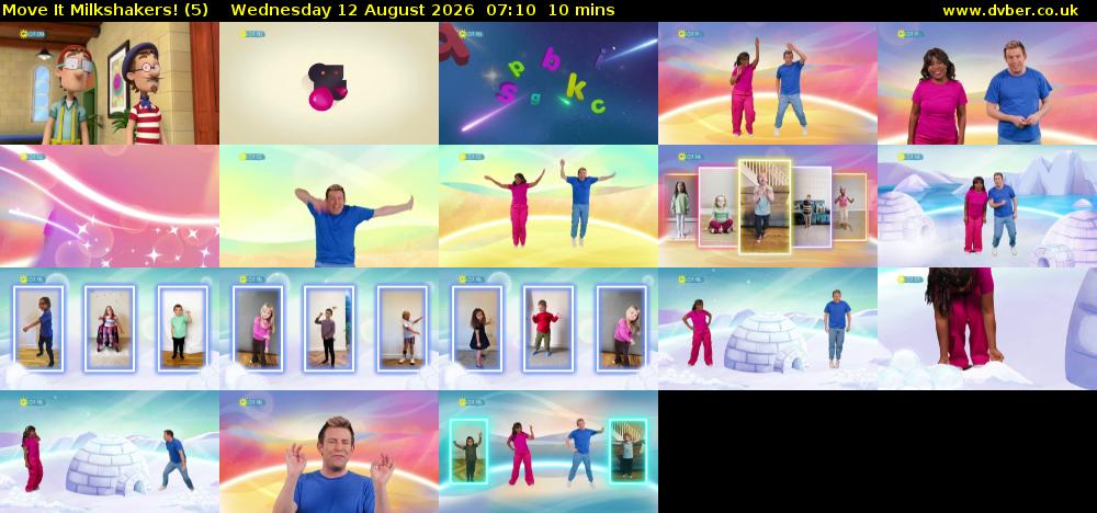 Move It Milkshakers! (5) Wednesday 12 August 2026 07:10 - 07:20