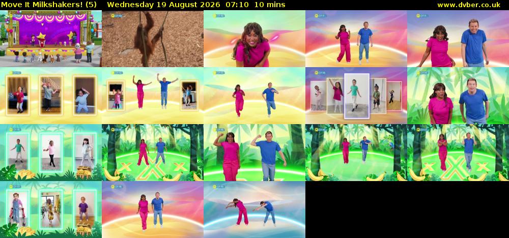 Move It Milkshakers! (5) Wednesday 19 August 2026 07:10 - 07:20