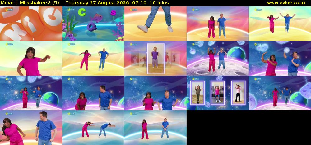 Move It Milkshakers! (5) Thursday 27 August 2026 07:10 - 07:20