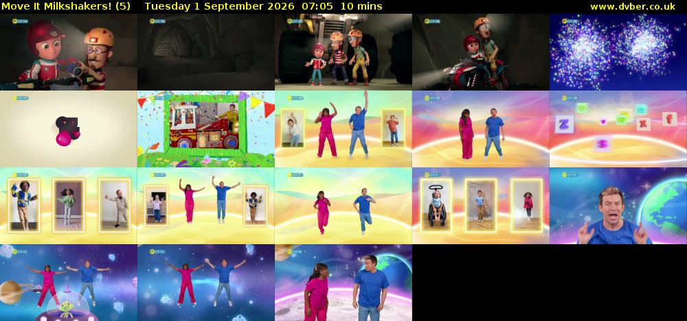 Move It Milkshakers! (5) Tuesday 1 September 2026 07:05 - 07:15