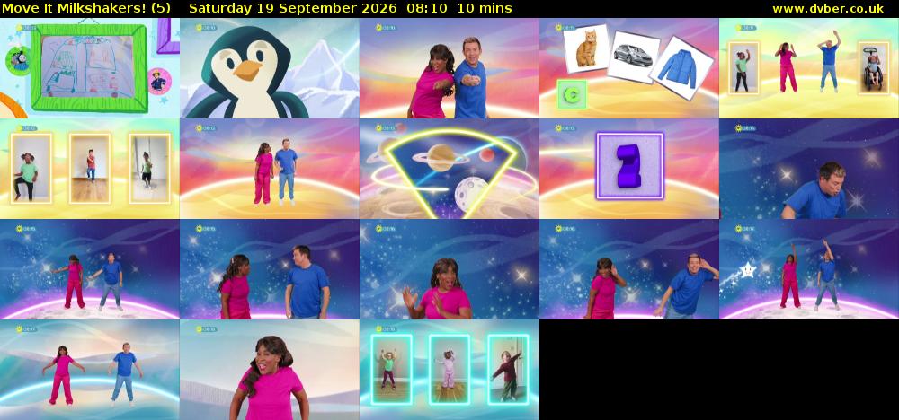 Move It Milkshakers! (5) Saturday 19 September 2026 08:10 - 08:20