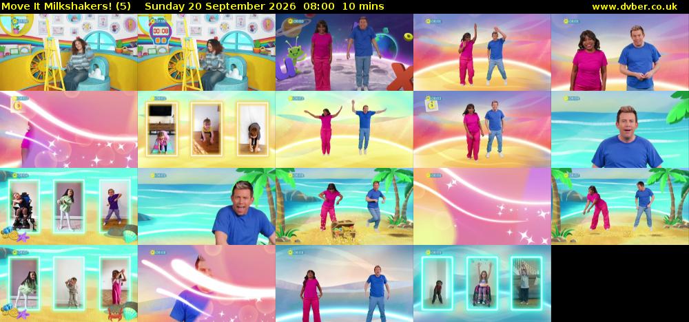 Move It Milkshakers! (5) Sunday 20 September 2026 08:00 - 08:10