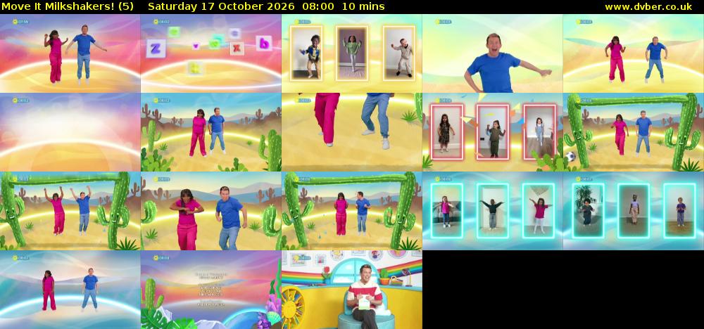 Move It Milkshakers! (5) Saturday 17 October 2026 08:00 - 08:10
