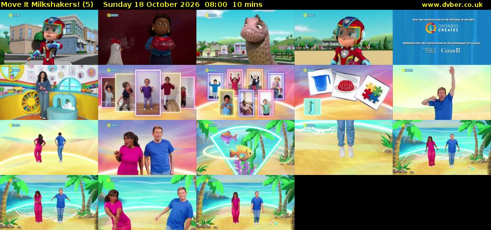 Move It Milkshakers! (5) Sunday 18 October 2026 08:00 - 08:10
