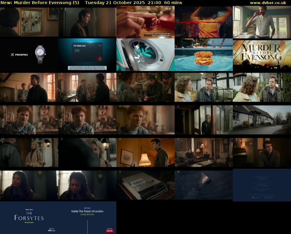 Murder Before Evensong (5) Tuesday 21 October 2025 21:00 - 22:00