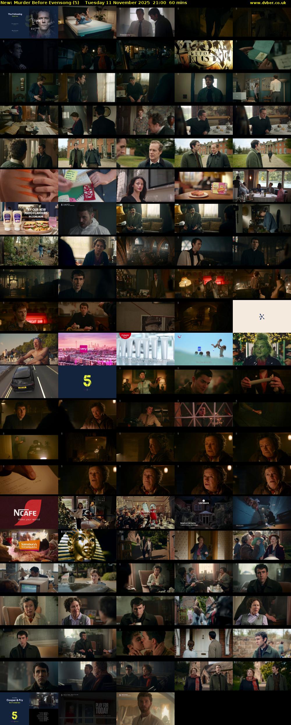 Murder Before Evensong (5) Tuesday 11 November 2025 21:00 - 22:00