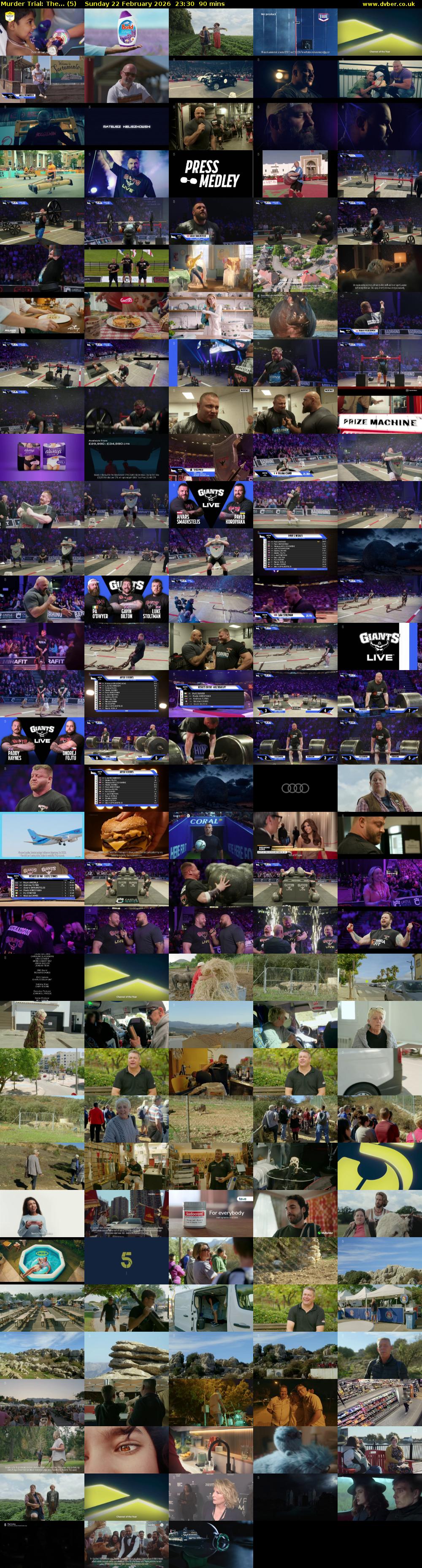 Murder Trial: The... (5) Sunday 22 February 2026 23:30 - 01:00