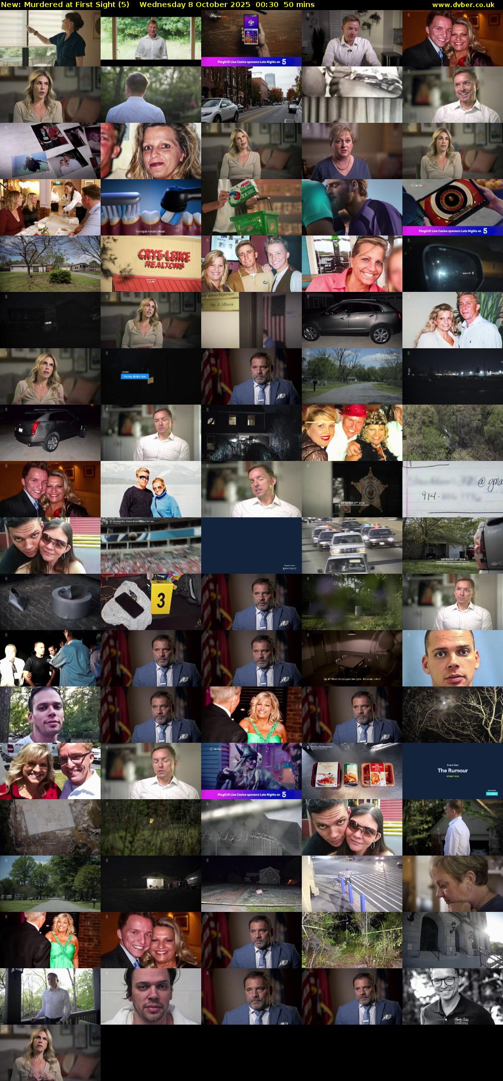 Murdered at First Sight (5) Wednesday 8 October 2025 00:30 - 01:20