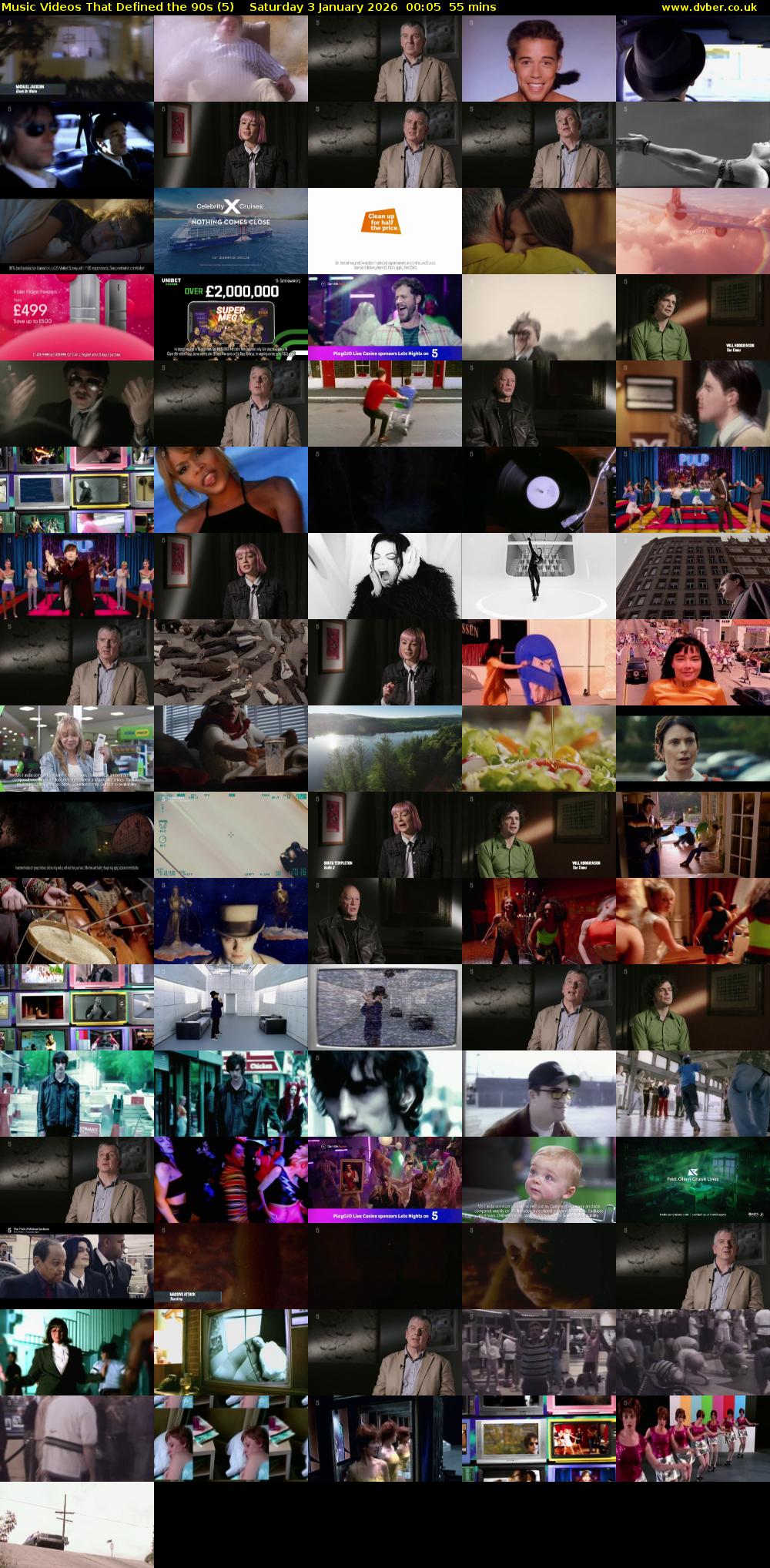 Music Videos That Defined the 90s (5) Saturday 3 January 2026 00:05 - 01:00