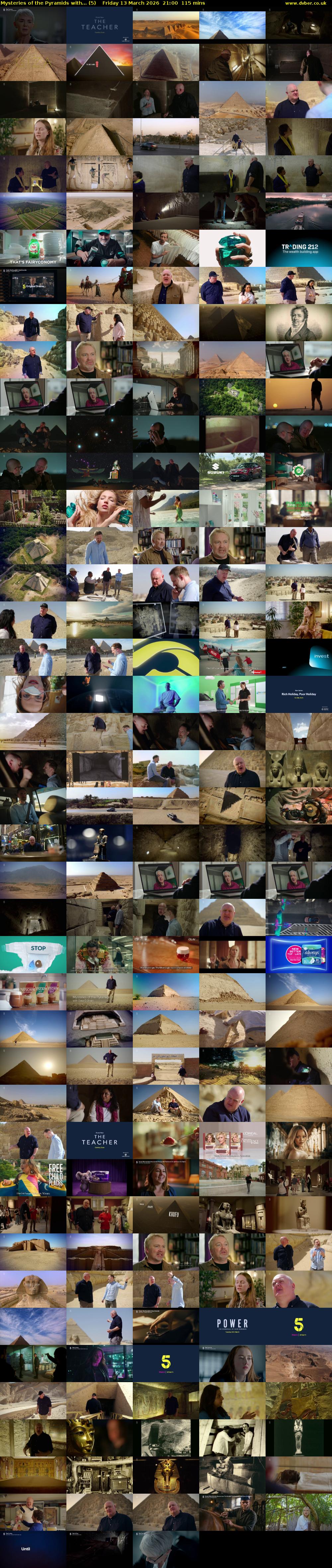 Mysteries of the Pyramids with... (5) Friday 13 March 2026 21:00 - 22:55