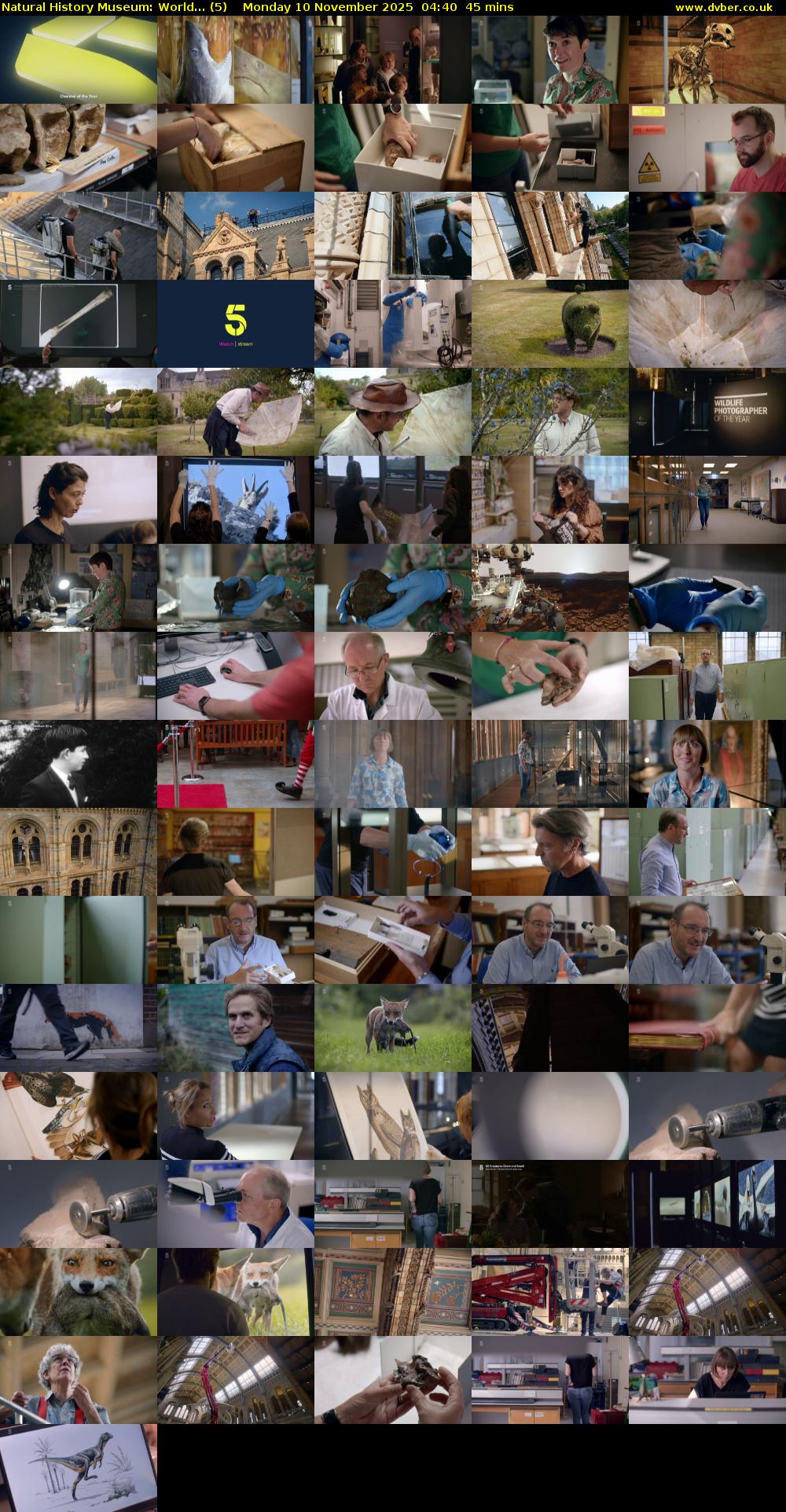 Natural History Museum: World... (5) Monday 10 November 2025 04:40 - 05:25