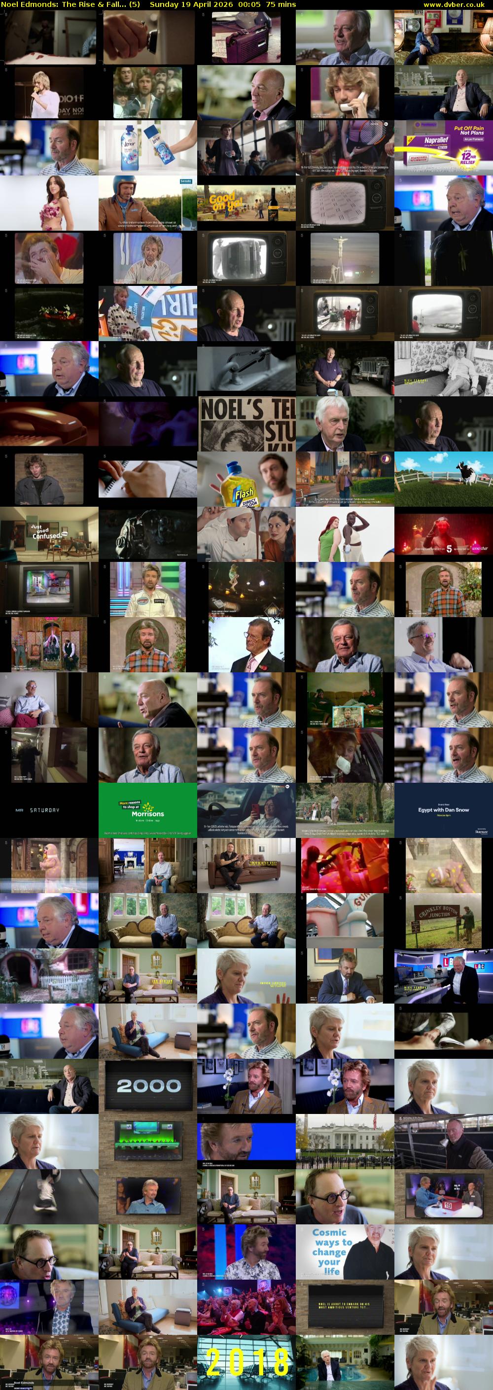 Noel Edmonds: The Rise & Fall... (5) Sunday 19 April 2026 00:05 - 01:20
