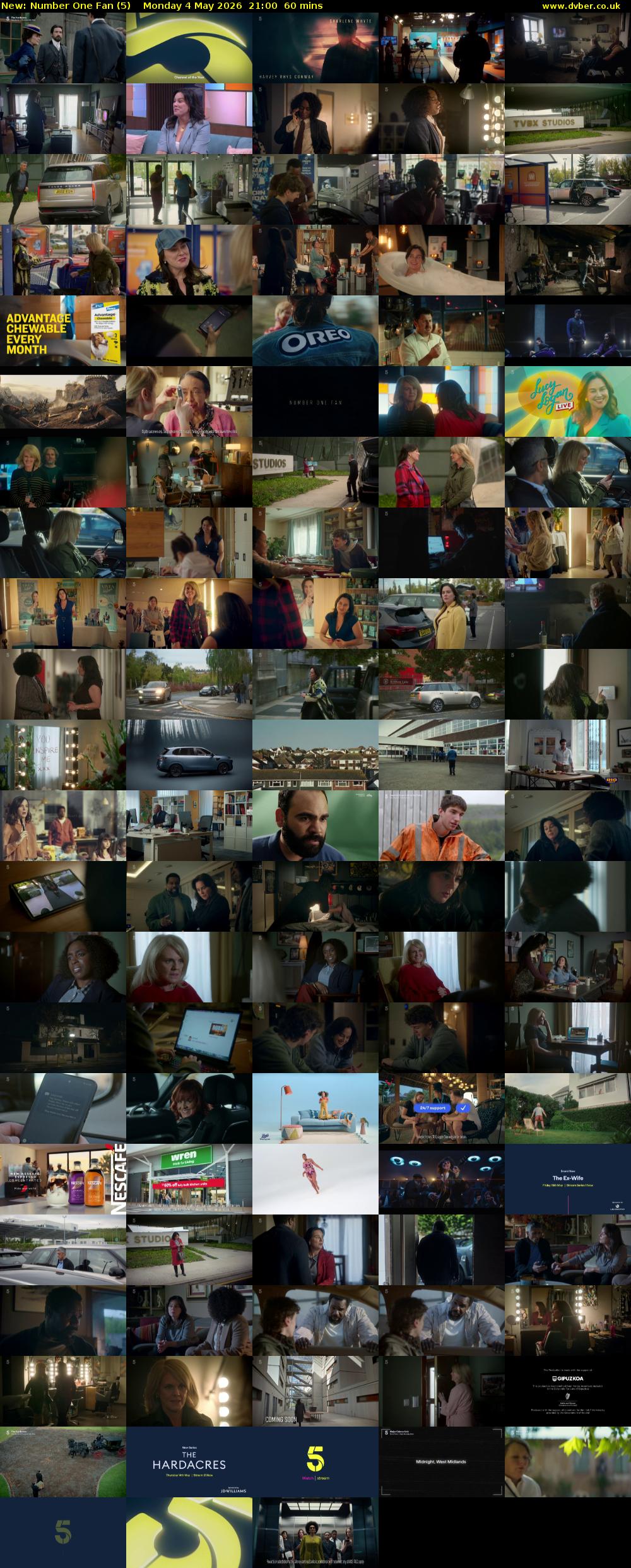 Number One Fan (5) Monday 4 May 2026 21:00 - 22:00