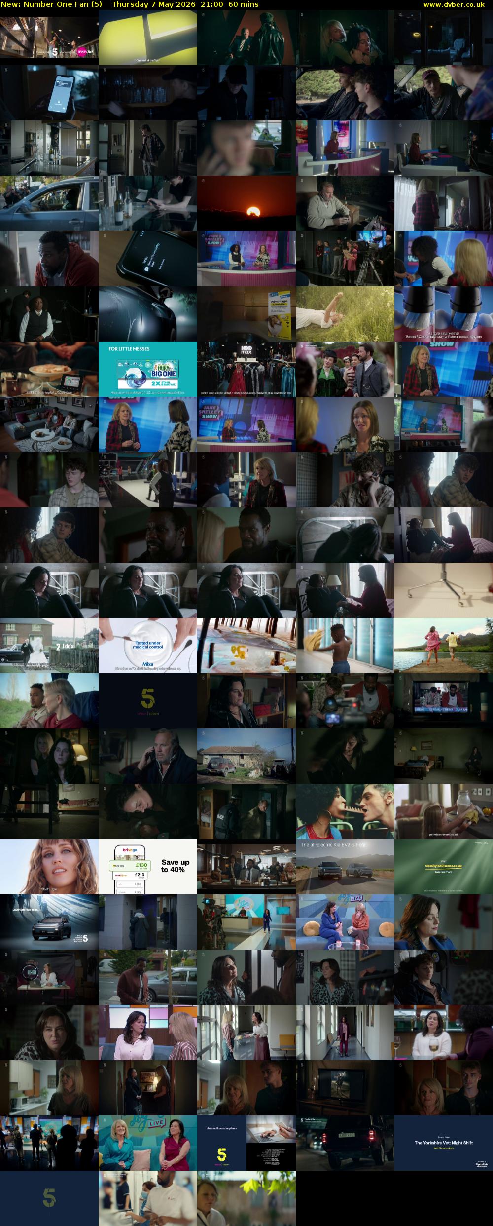 Number One Fan (5) Thursday 7 May 2026 21:00 - 22:00