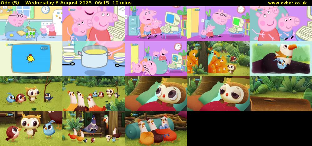 Odo (5) Wednesday 6 August 2025 06:15 - 06:25