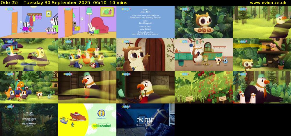 Odo (5) Tuesday 30 September 2025 06:10 - 06:20