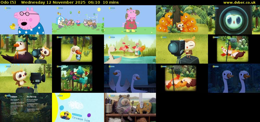 Odo (5) Wednesday 12 November 2025 06:10 - 06:20