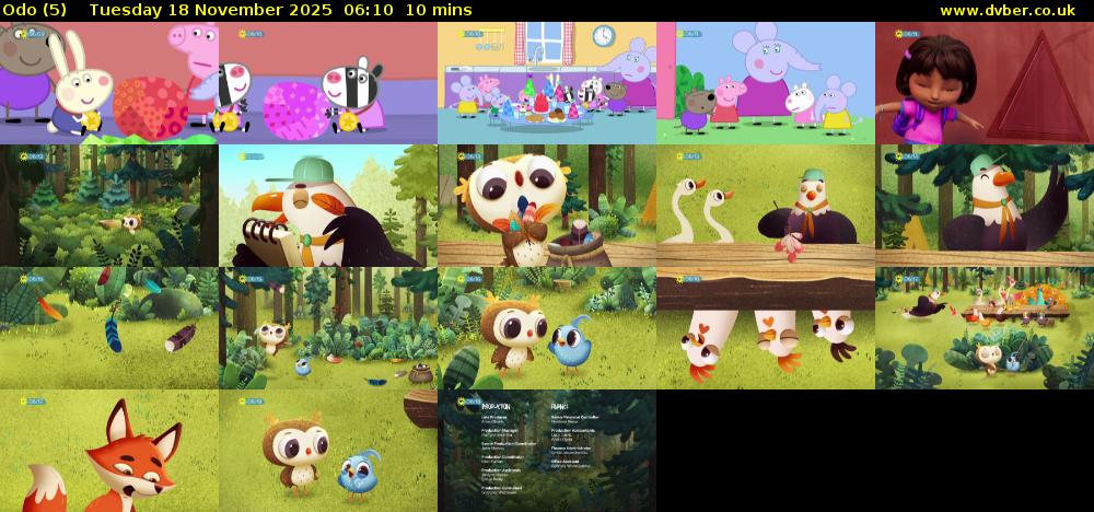 Odo (5) Tuesday 18 November 2025 06:10 - 06:20
