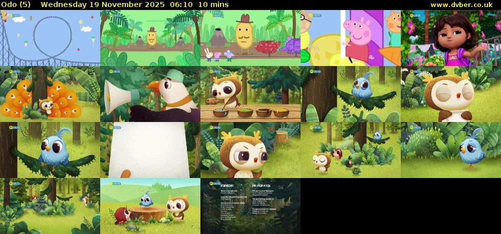 Odo (5) Wednesday 19 November 2025 06:10 - 06:20