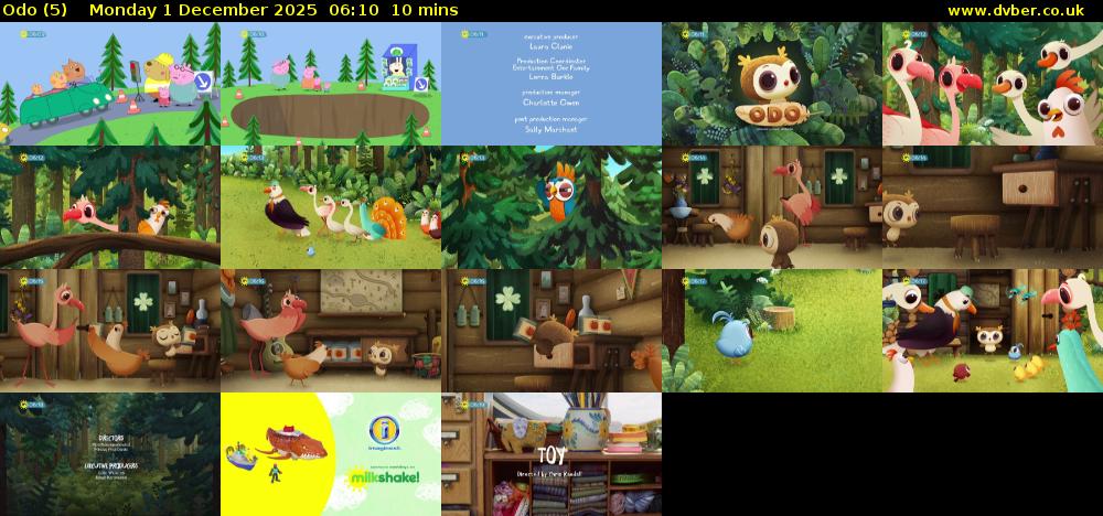 Odo (5) Monday 1 December 2025 06:10 - 06:20