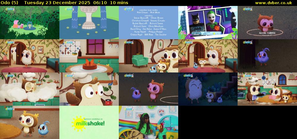 Odo (5) Tuesday 23 December 2025 06:10 - 06:20